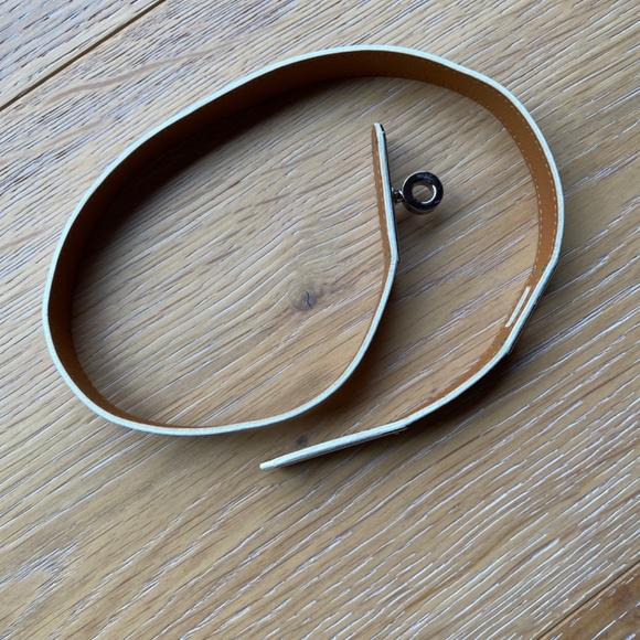 Hermès white Kelly leather choker - Picture 4 of 16